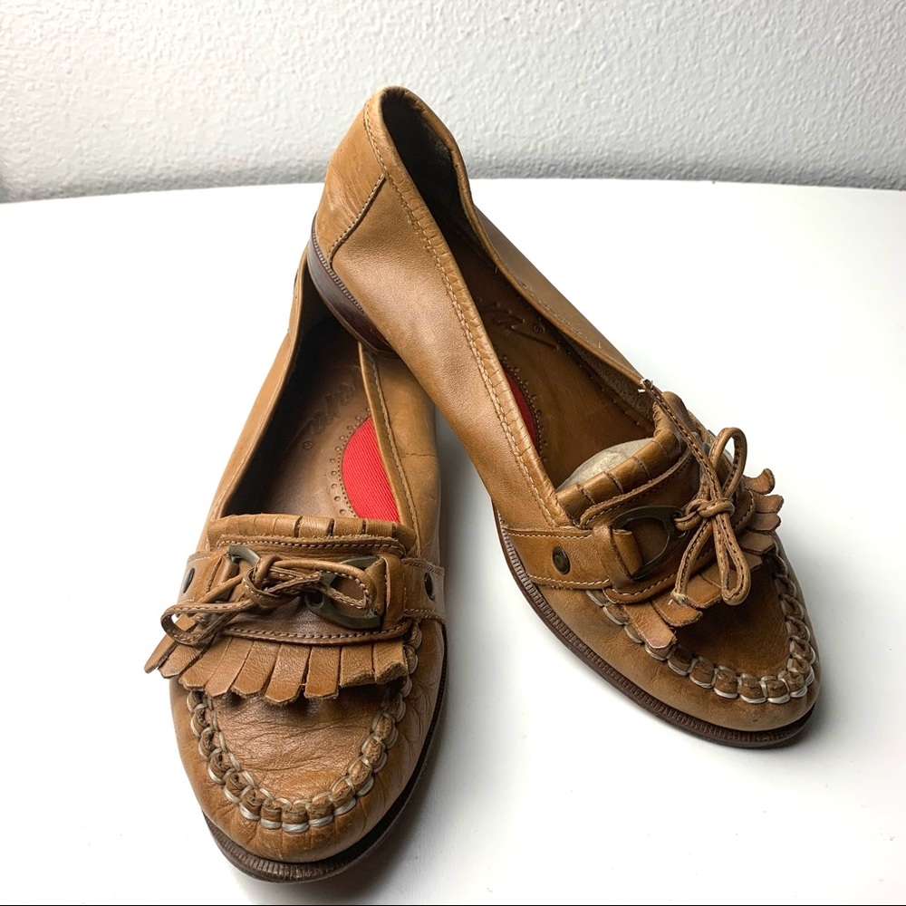 Arara Yale leather finge penny loafers vintage style shoes modern preppy 🖤